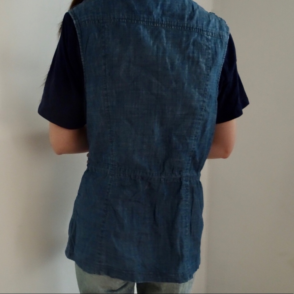 THIN DENIM VEST - Picture 5 of 5